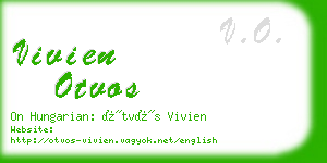 vivien otvos business card